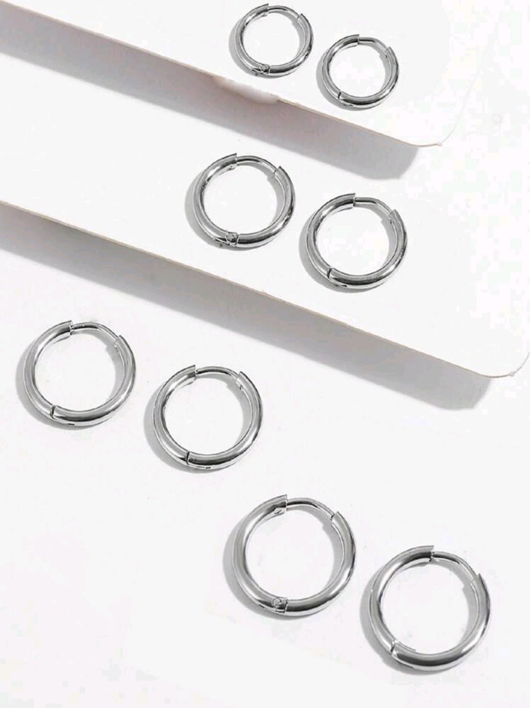 Gold & Silver Hoops Earrings
