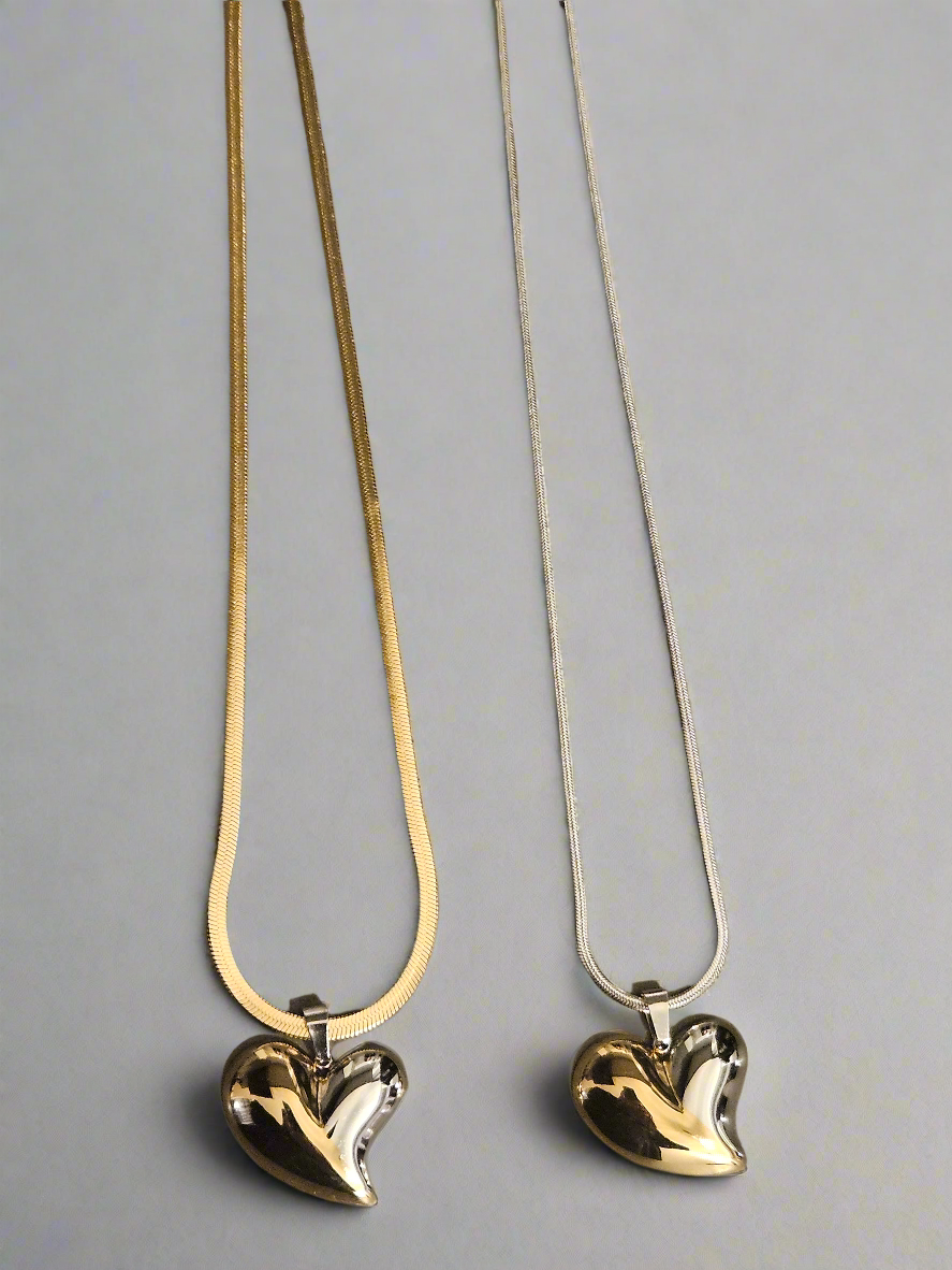 Snake chain with heart