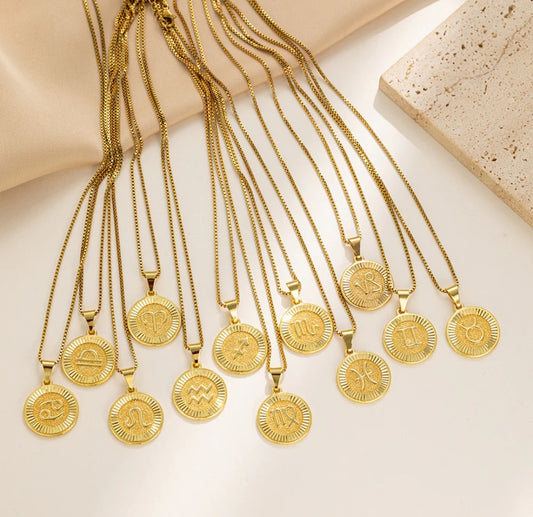 Zodiac signs necklaces