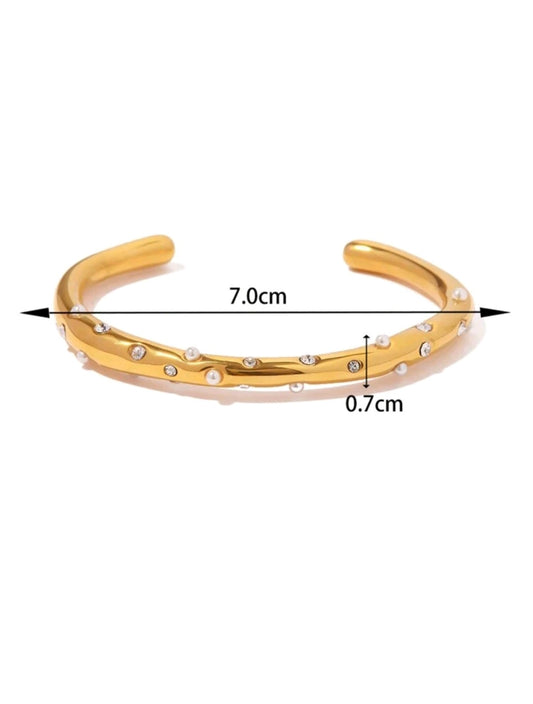 Pearl Zirconia Bracelet